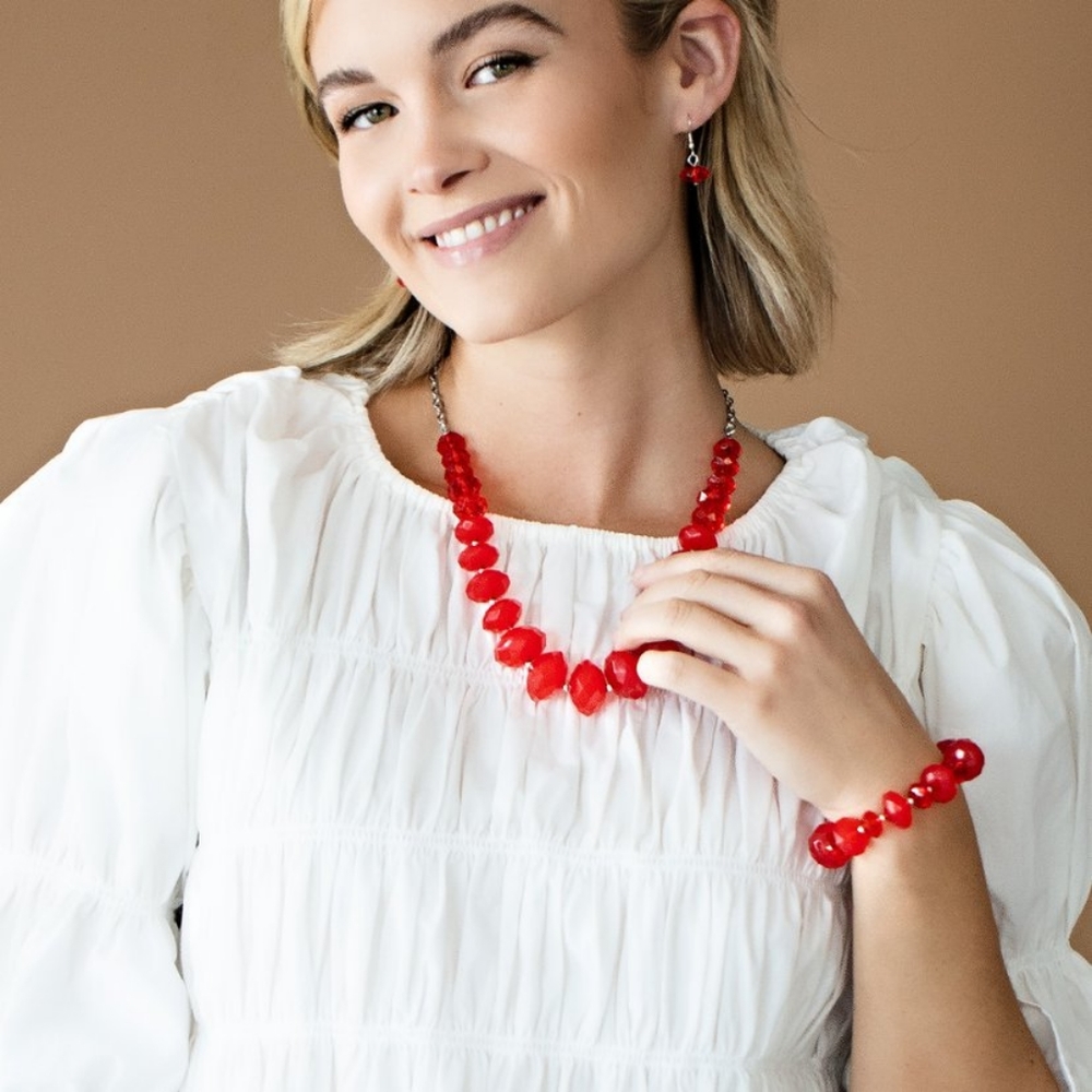 Paparazzi Jewelry 2 piece red set